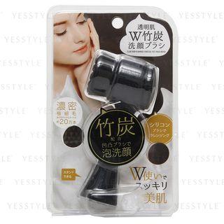 Cogit - Transparent Skin Double Bamboo Charcoal Facial Brush 1 Pc