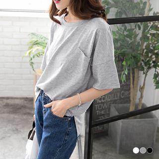 Oversized Pocket Bamboo Cotton Tee