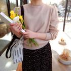 Puff-shoulder Sweatshirt