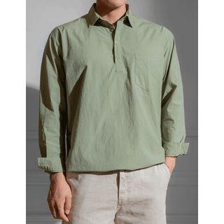 Half-placket Button-side Shirt