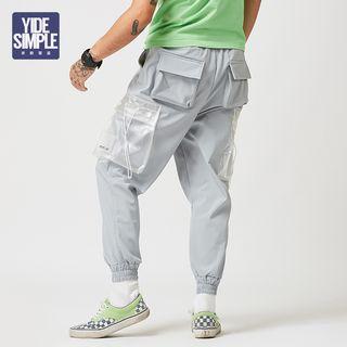 Transparent Pocket Cargo Pants