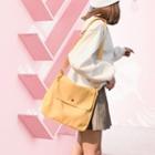 Canvas Flap Crossbody Bag Yellow - One Size