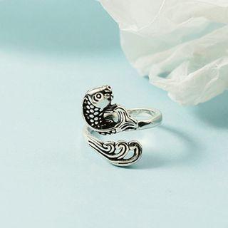 Fish Alloy Open Ring Ring - Silver - One Size