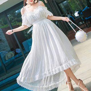 Off-shoulder Lace Sundress
