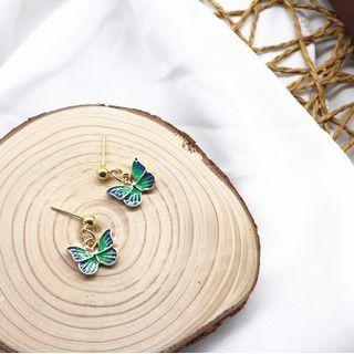 Alloy Butterfly / Flower Dangle Earring