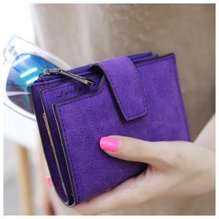 Faux Suede Wallet