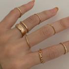 Set Of 5 / 6 / 7 : Alloy Ring (assorted Designs)
