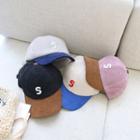 Corduroy Letter S Baseball Cap