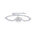 925 Sterling Silver Twelve Horoscope Leo Bracelet With White Cubic Zircon