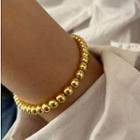 925 Sterling Silver Chained Bracelet With Box E61 - Gold - One Size