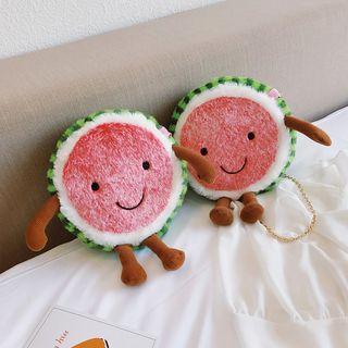 Fluffy Watermelon Crossbody Bag Green - One Size