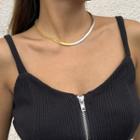 Snake Chain Necklace 4195 - Gold & Silver - One Size