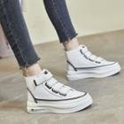 High Top Adhesive Strap Sneakers