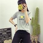Lemon Embroidered Short-sleeve T-shirt