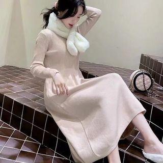 Midi A-line Sweater Dress