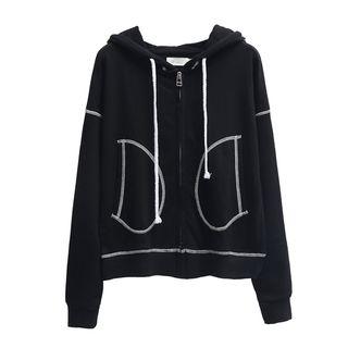 Stitch Detailed Hooded Jacket
