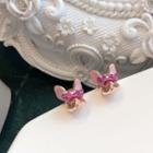 Bulldog Stud Earring 1 Pair - As Shown In Figure - One Size