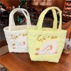 Duck Embroidered Quilted Handbag