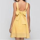 Plaid Sleeveless Mini A-line Dress