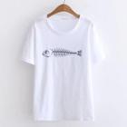 Fish Bone Short-sleeve T-shirt