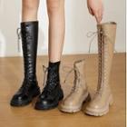 Platform Block Heel Lace Up Boots (various Designs)