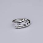 925 Sterling Silver Hug Open Ring J502 - One Size