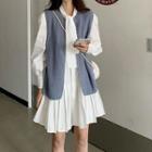 Vest / Long-sleeve Shirt Dress
