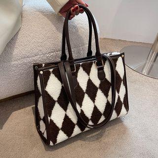 Quilted Fleece Tote Bag