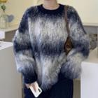 Tie-dye Loose-fit Knit Sweater