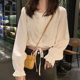 Long-sleeve Crop Blouse