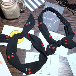 Cherry Print Headband