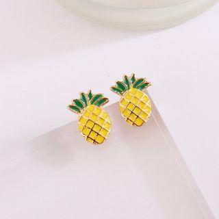 Pineapple Alloy Earring 1 Pair - Yellow - One Size