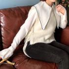 Knit Vest Mikly White - One Size