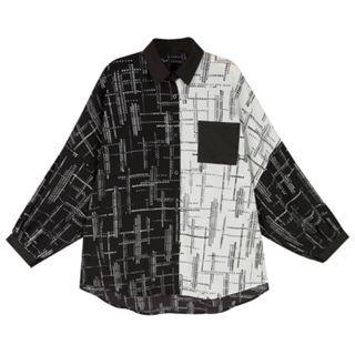 Long Sleeve Color Contrast Shirt