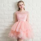 Sleeveless Mini Prom Dress
