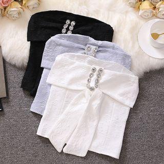 Strapless Rhinestone Top