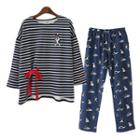 Loungewear Set: Striped T-shirt + Pants