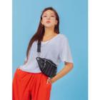 Plus Size V-neck Linen T-shirt In 3 Colors