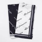 Lettering Chiffon Scarf