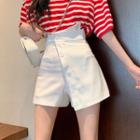 Elbow-sleeve Striped T-shirt / Skort