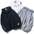Smiley Face Embroidered Zip-up Hoodie