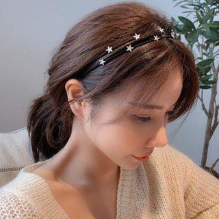Starry Layered Headband As Shown In Figure - One Size