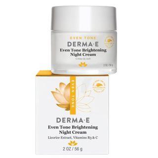 Derma E - Even Tone Brightening Night Cream, 2oz 2oz / 56g