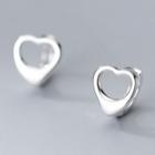 Heart Ear Cuff 1 Pair - S925 Silver - Silver - One Size