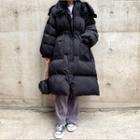 Detachable-hood Long Padded Coat