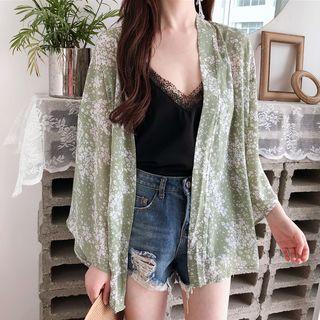 Set: Printed Light Jacket + Sleeveless Top