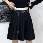 Mini Pleated Skirt / Waist Chain