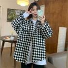 Check Button Jacket / Long-sleeve T-shirt