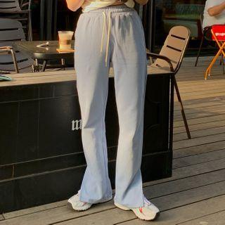 Slit Wide-leg Sweatpants