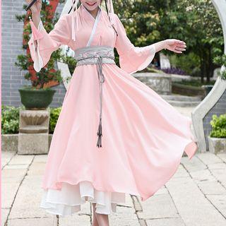 Traditional Chinese 3/4-sleeve Dress / Accessory